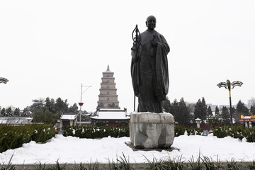 唐玄奘雪景