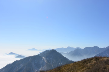 从日月坪远眺 西岭雪山云海群峰