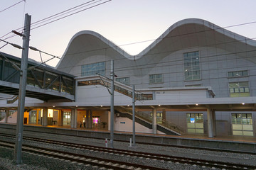 火车站站台 丽水站
