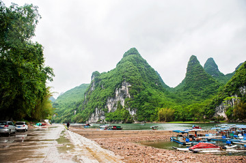 桂林山水 杨堤漂流码头