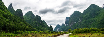 桂林山水 杨堤 浪石村