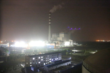 火电厂夜景