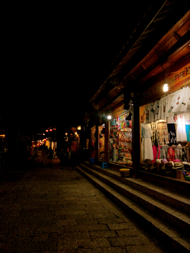 丽江古城夜景