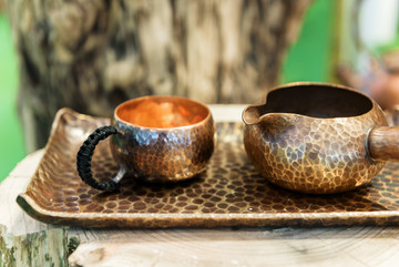 手工纯铜茶具