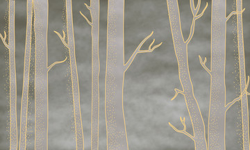 抽象树杆装饰画 背景墙