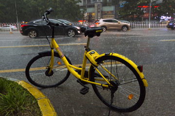 雨中单车