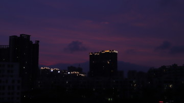 城市晚霞