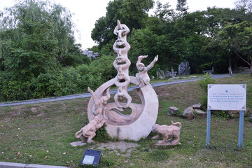 华西村雕塑 猴雕塑