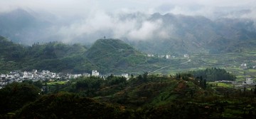 皖南山村风景 家朋乡