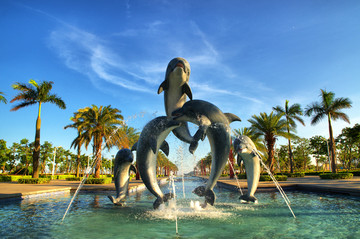 海豚雕像