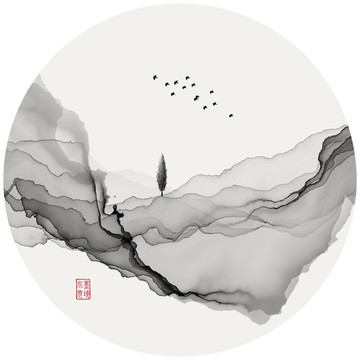 意境水墨画 装饰画