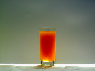 饮料杯 橙色饮料