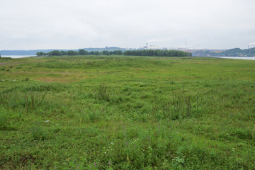 长江风光 草地 草坪 草原旅游