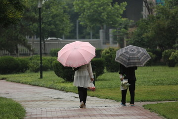 打雨伞的人