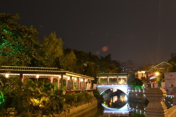 广州荔枝湾夜景