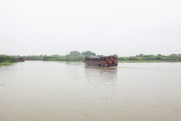 游船 船 景区游船 下渚湖 水