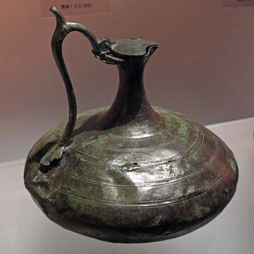 庞贝出土文物 青铜细颈水壶
