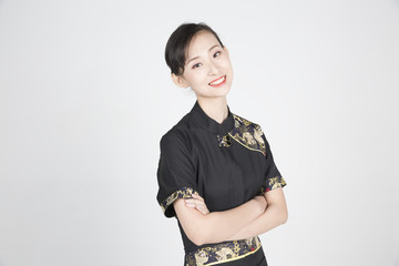 美女服务员  