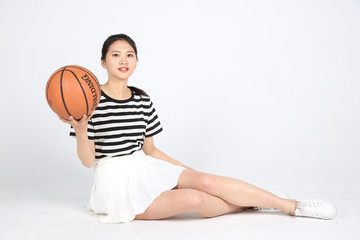 篮球运动女人