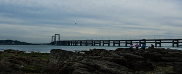 跨海大桥 礁石