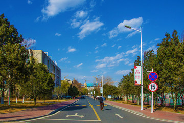 秦皇岛市燕山大学校园道路