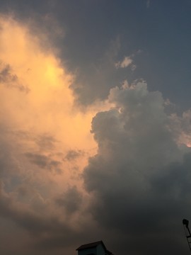火烧云的天空