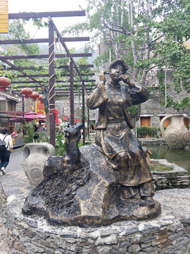桃坪羌寨雕塑