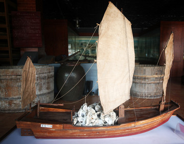 木船模型 深圳渔民