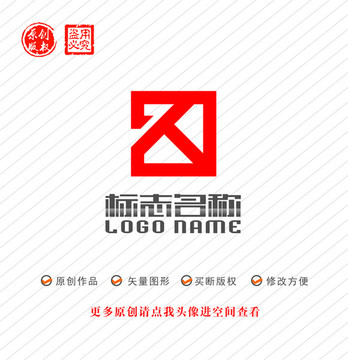 KT字母R方形logo