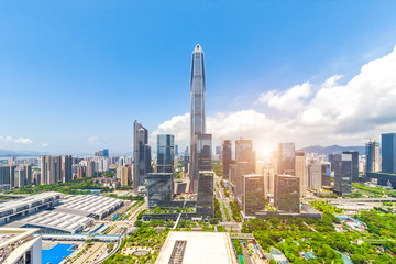 深圳平安金融中心天际线