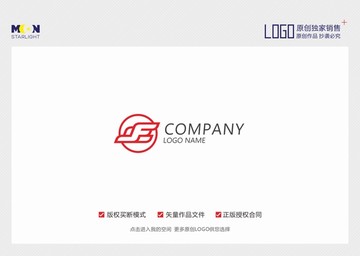 字母F 太阳 鹰 logo