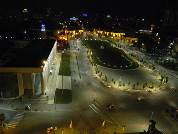 阿尔巴尼亚首都地拉那夜景