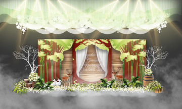 森系婚礼 绿色主题婚礼 婚礼