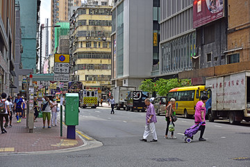 香港街景 长沙湾道青山道