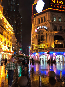 夜景图片 南京路夜景 上海