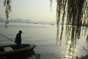 杭州西湖 西湖素材 西湖的船