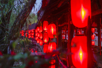 红灯笼夜景