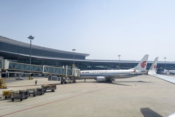 天津滨海机场 停机坪