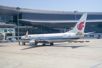 国际航空班机 天津机场