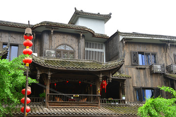 传统建筑 中式建筑 门楼露台