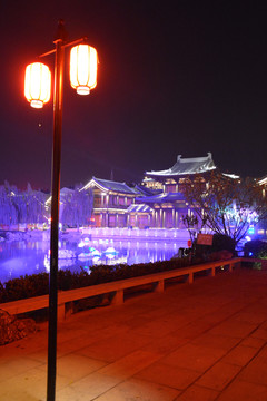 洛邑古城夜景