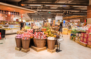 超市内景 超市水果区