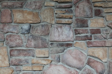 文化石 石头墙 岩石墙 石块墙