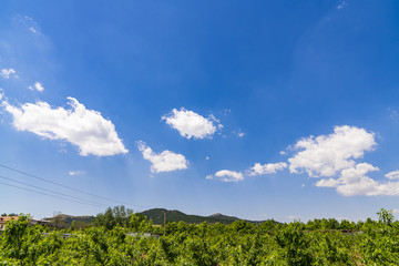 蓝天白云天空背景高清