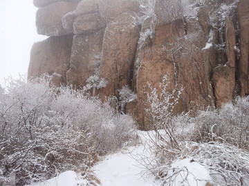 青岛市 城阳 三标山 雪景雾凇