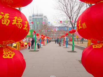 莒南县 文化广场 红灯笼