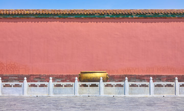 故宫红墙 铜缸 护栏 高清大图