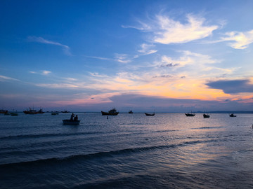 海岸晚霞