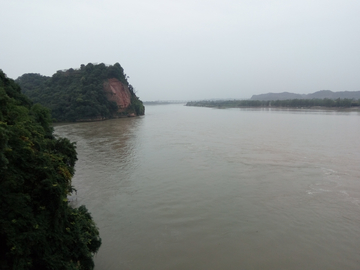 乐山河流风景