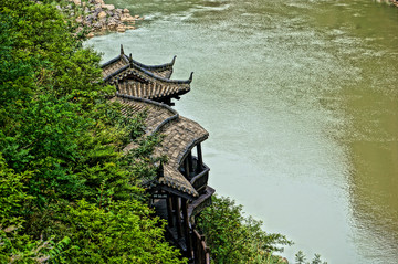 广元明月峡栈道